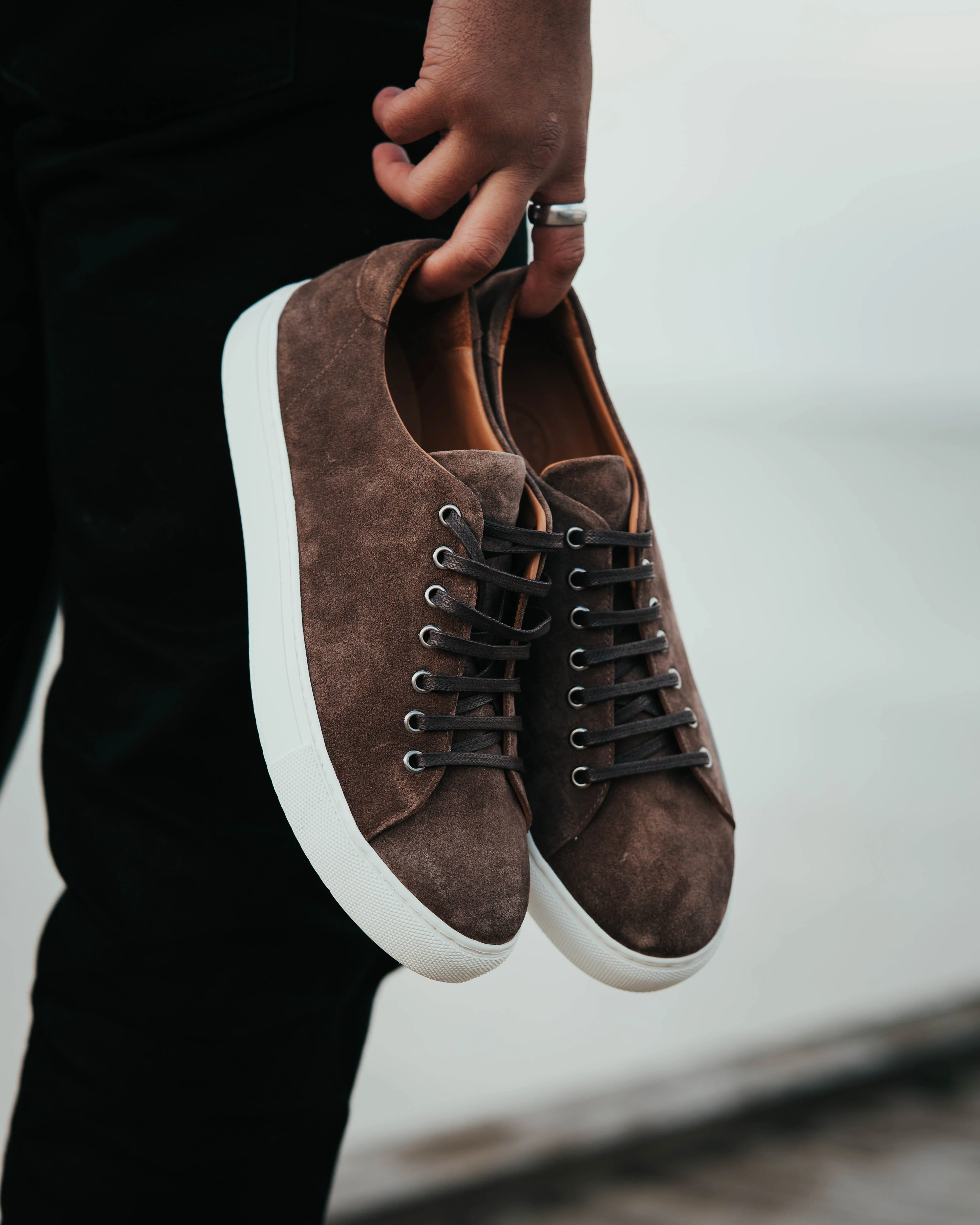 Herbert Suede - Iron Brown - Image 5