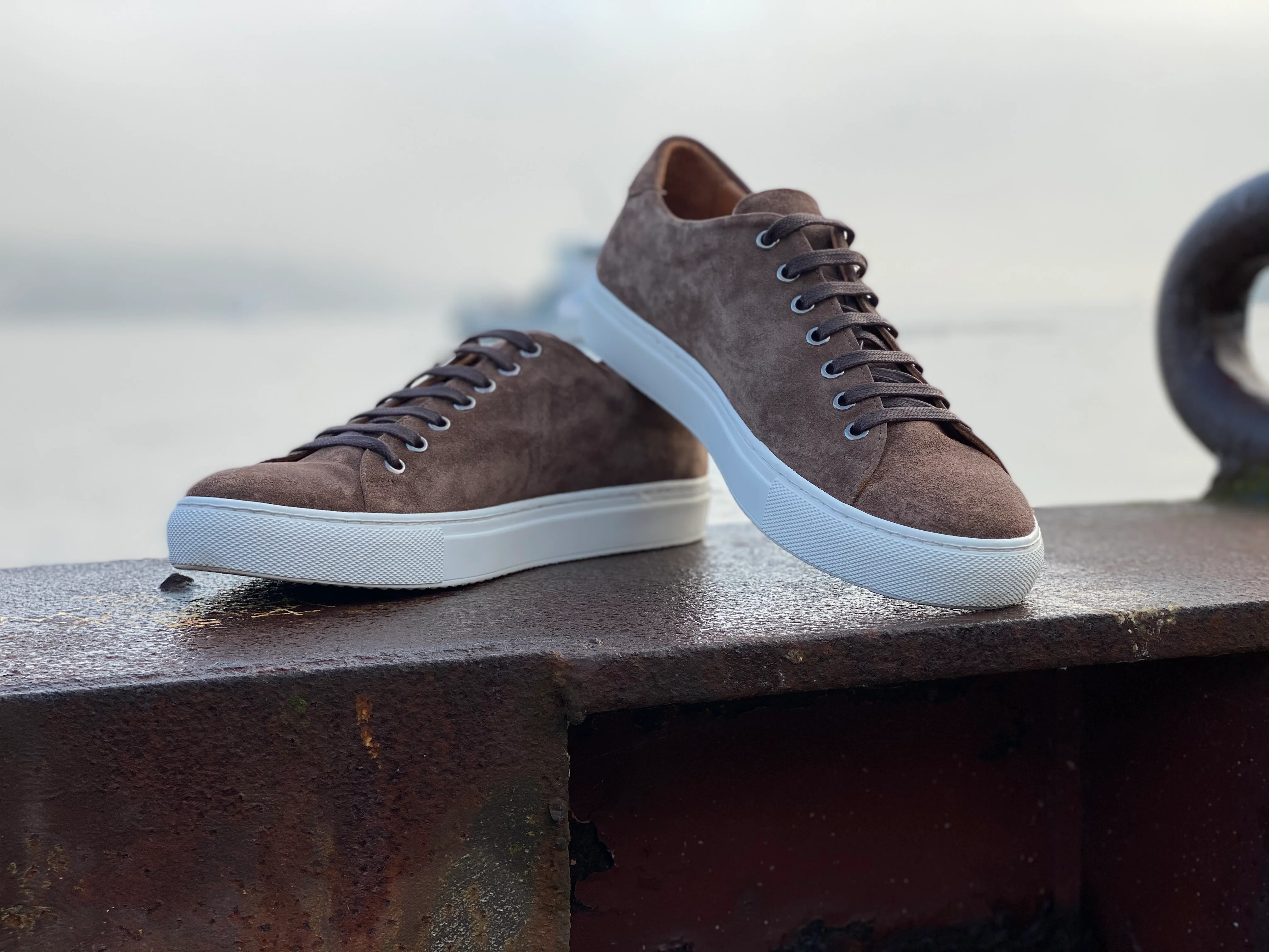 Herbert Suede - Iron Brown - Image 8