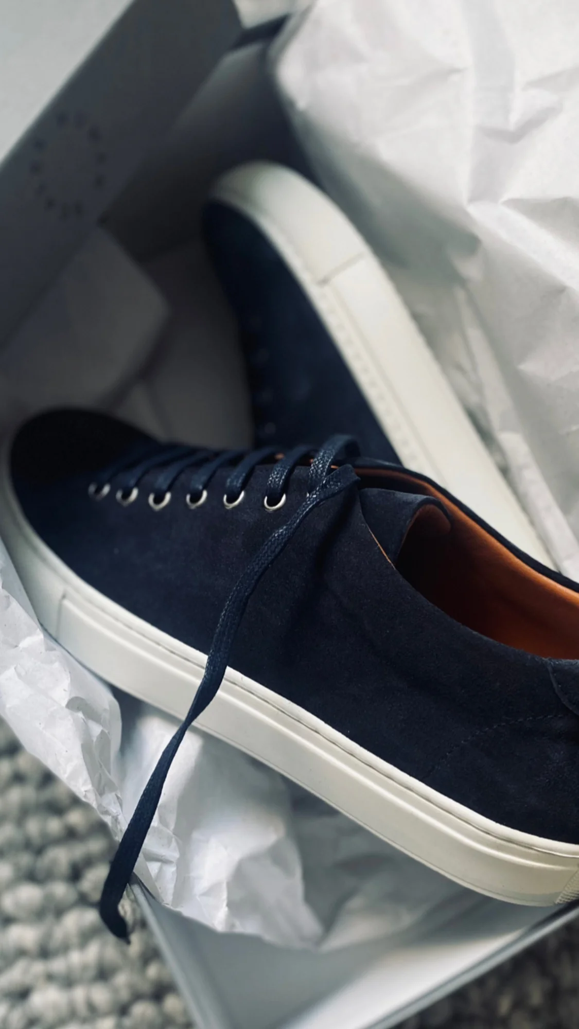 Herbert Suede - Navy - Image 5