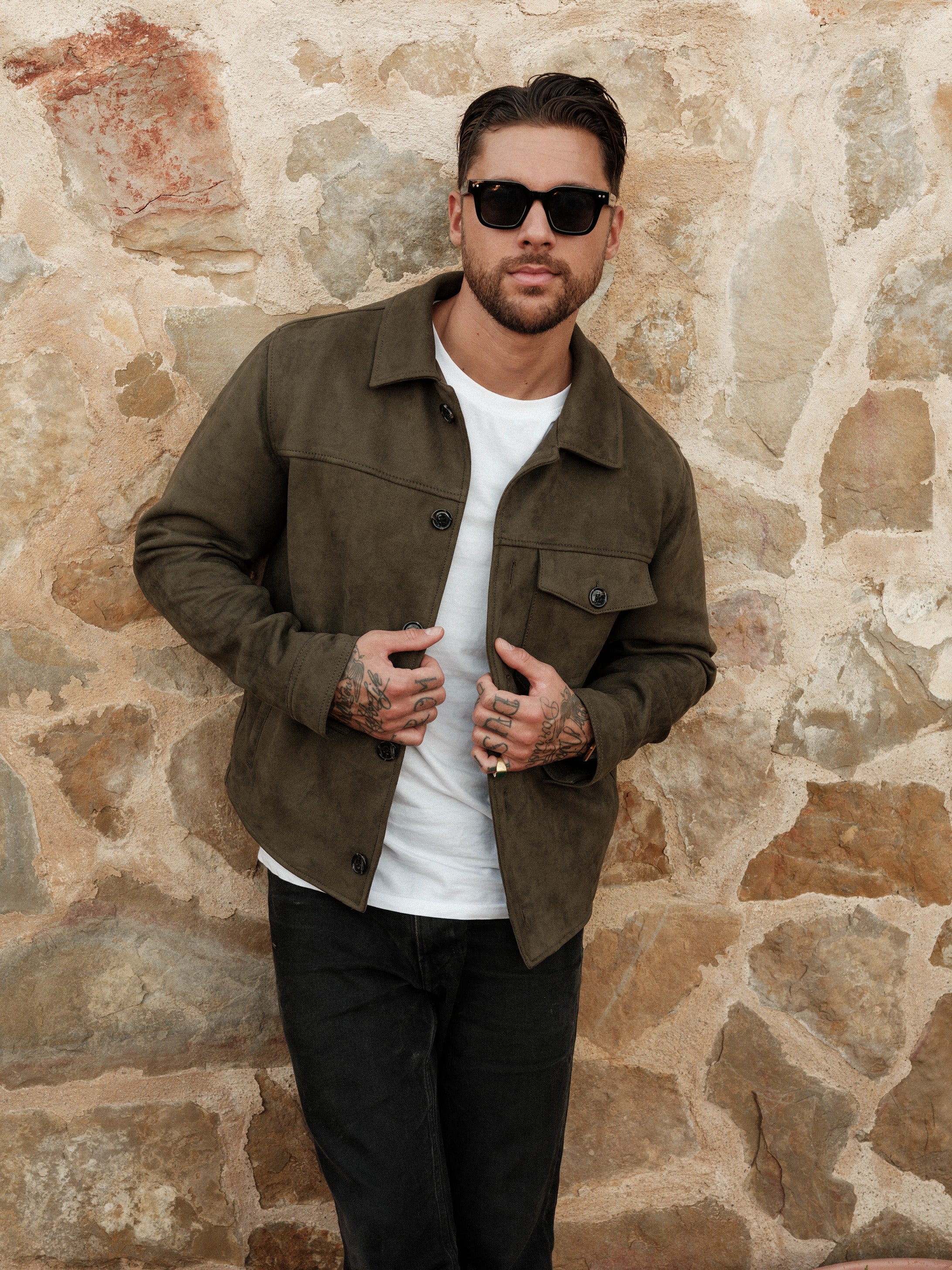 Mark vegan suede moss green - Image 11