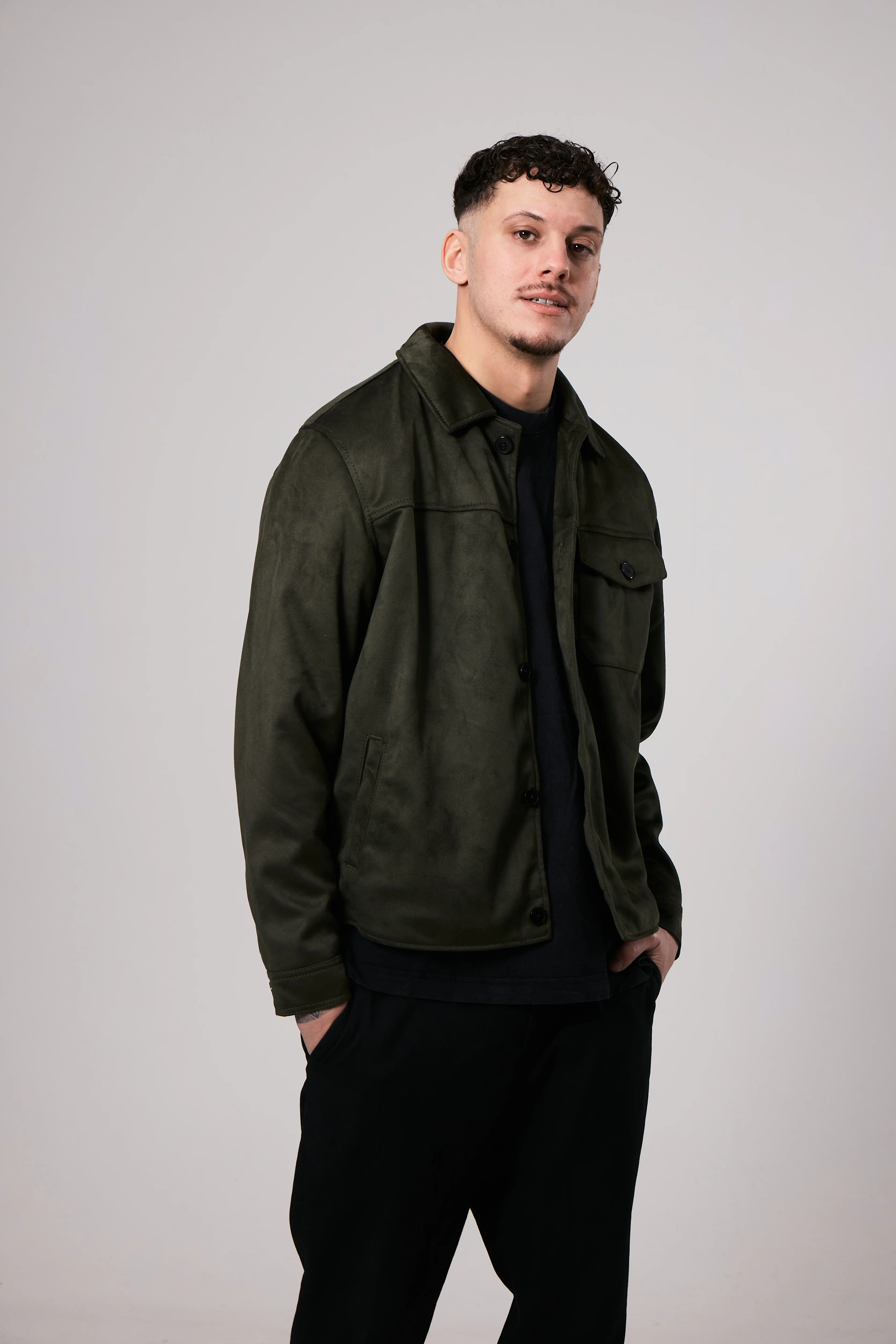Mark vegan suede moss green - Image 4