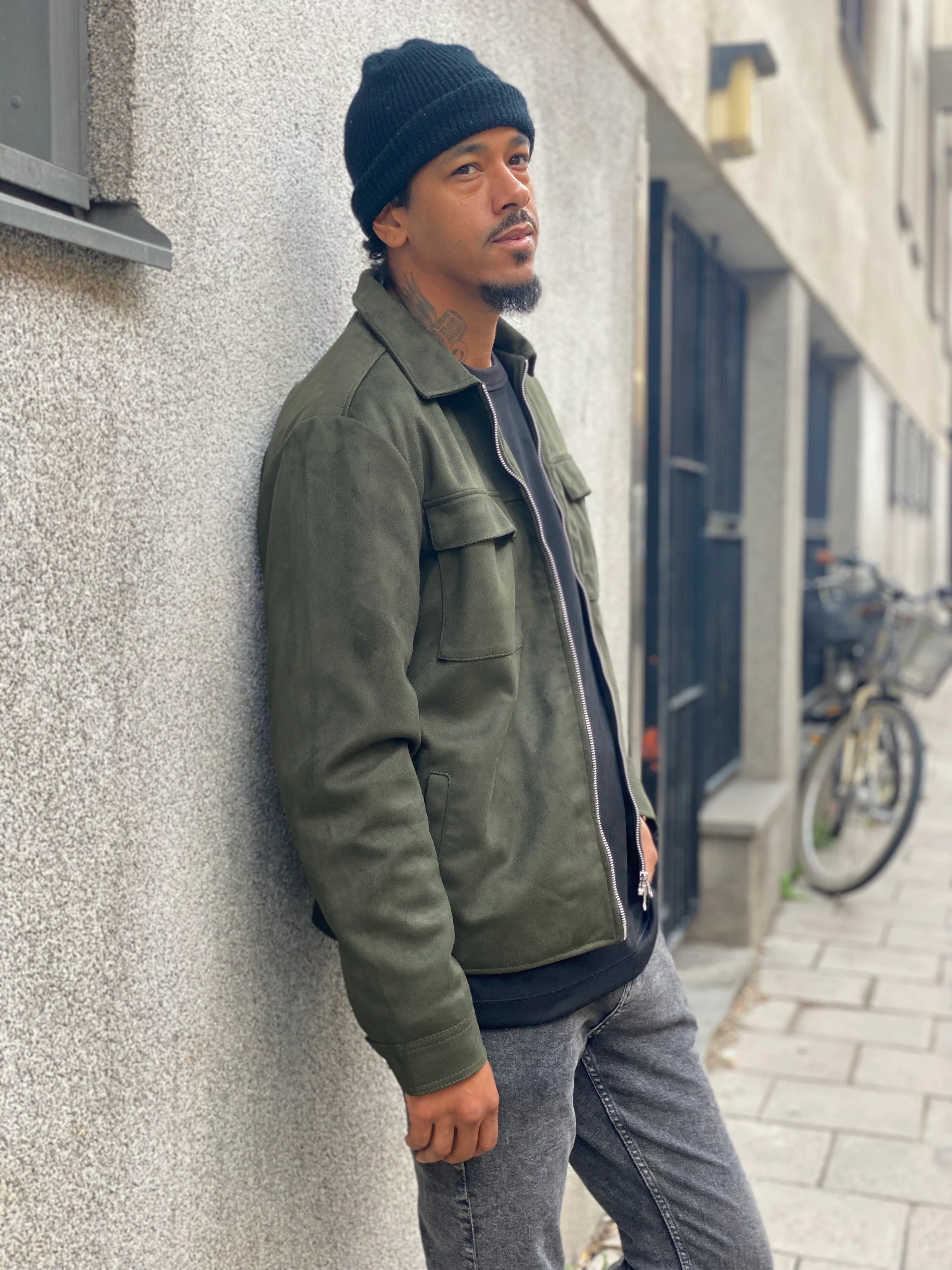 Rick Vegan Suede Moss green - Image 4