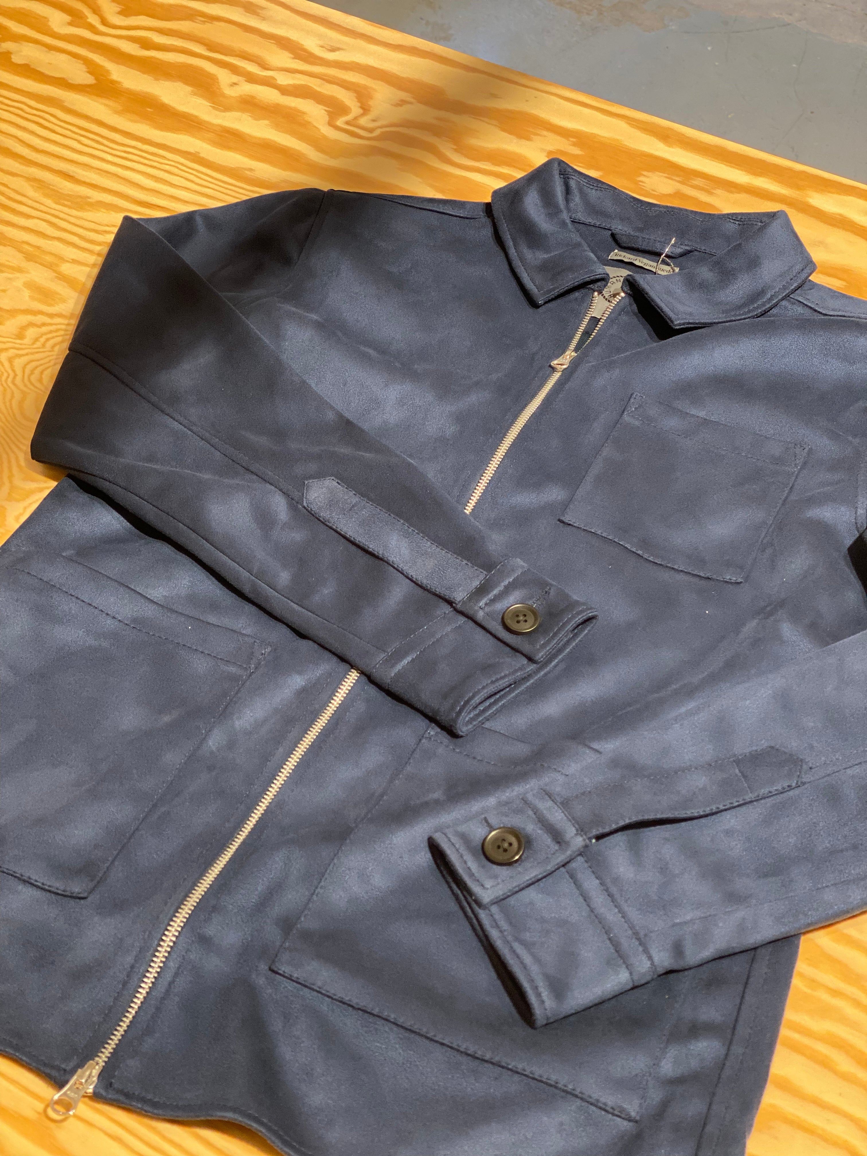 Rickard Vegan Suede Navy - Image 4