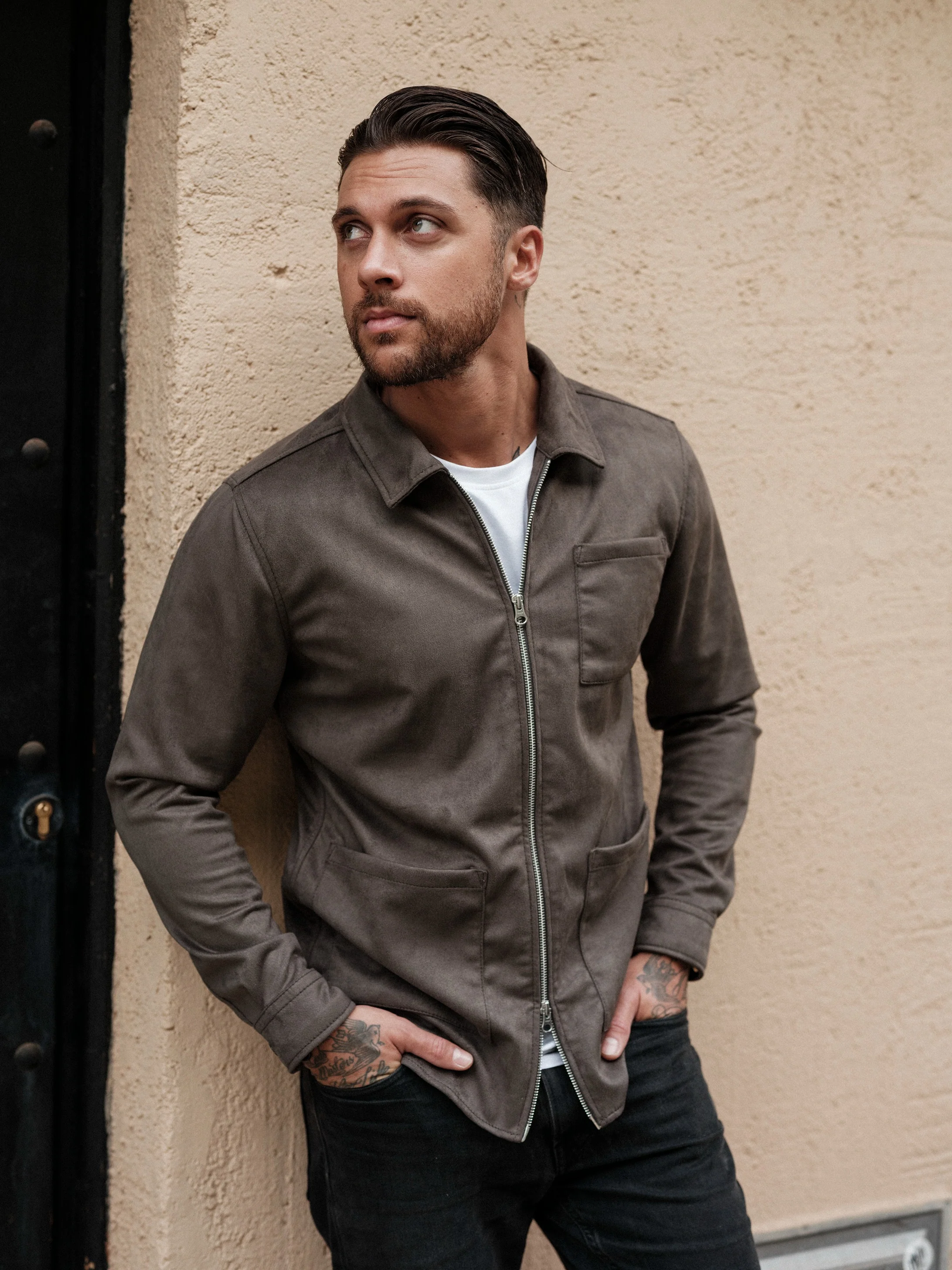 Rickard vegan suede grey - Image 4