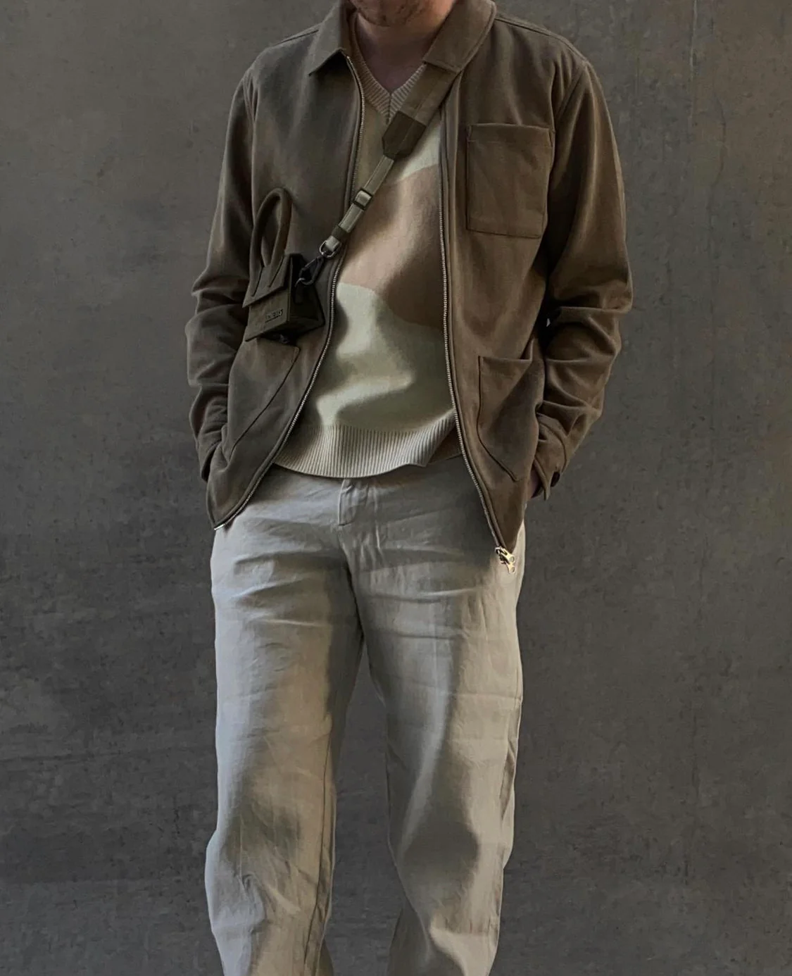 Rickard vegan suede Lt grey - Image 6