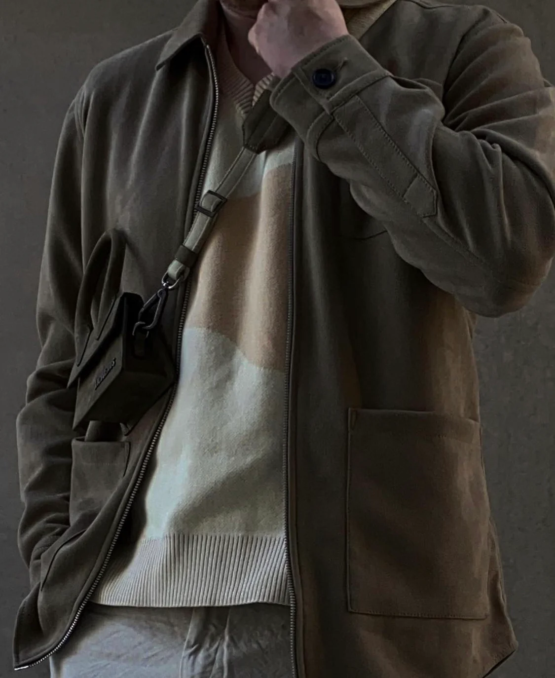 Rickard vegan suede Lt grey - Image 7